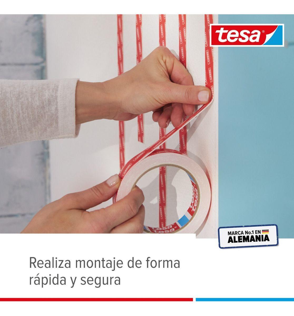 Cinta Doble Contacto Montaje 5mt X 19mm Ultra Fuerte Tesa-3