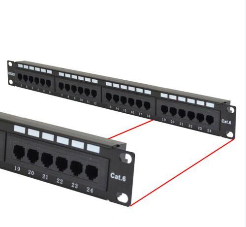 Patch Panel Cat6 24 Puertos 19 1u Montaje Utp-3
