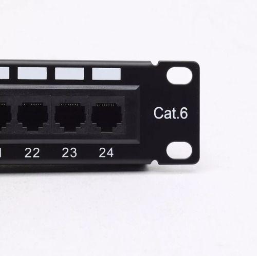 Patch Panel Cat6 24 Puertos 19 1u Montaje Utp-4