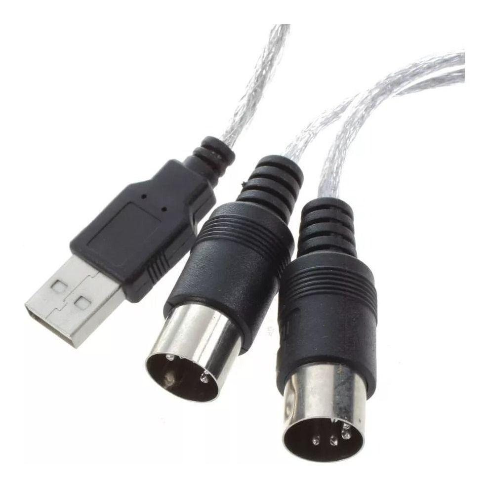 Cable Adaptador Audio Sonido Teclado Interfaz Midi Usb 1.9m-2