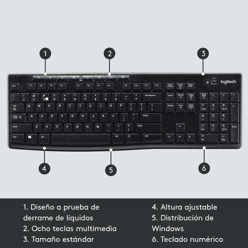 Teclado Inalámbrico Logitech K270 2.4 Ghz Español-5