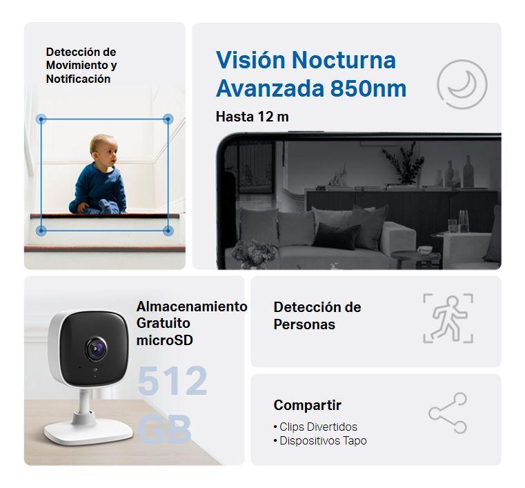 Cámara Seguridad Wifi Tp-link C100 Tapo Detección Movimiento-3