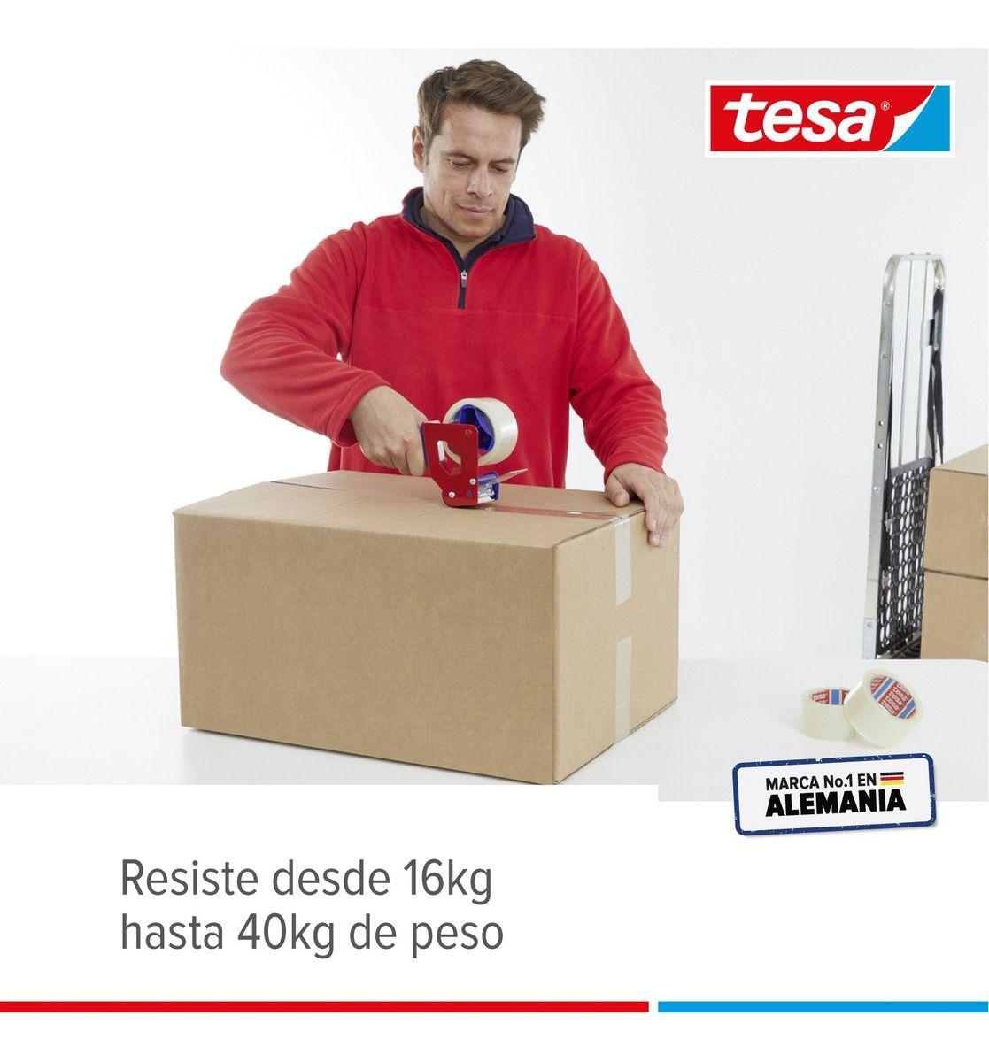 Pack X 6 Cinta Embalaje Transparente 100mx48mm Tesa-3