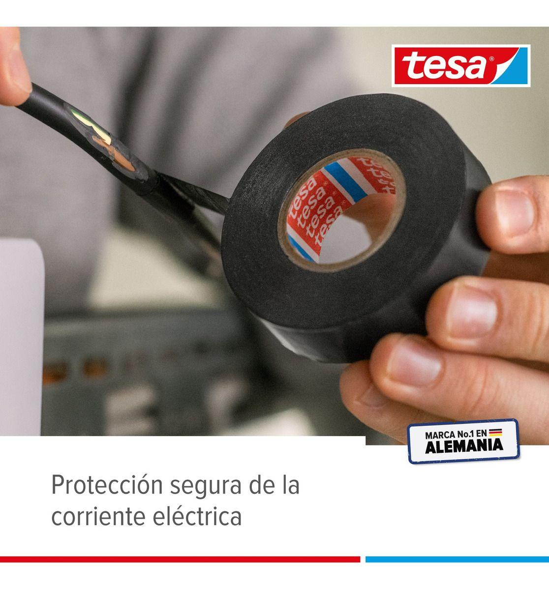 Pack 5unidades Cinta Aislante Tesa 10mt X 18mm Negra-3