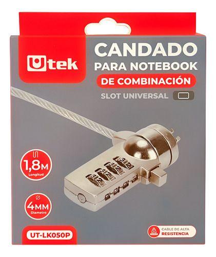 Candado Universal Notebook Clave 1.8 Metros Cable Reforzado-3