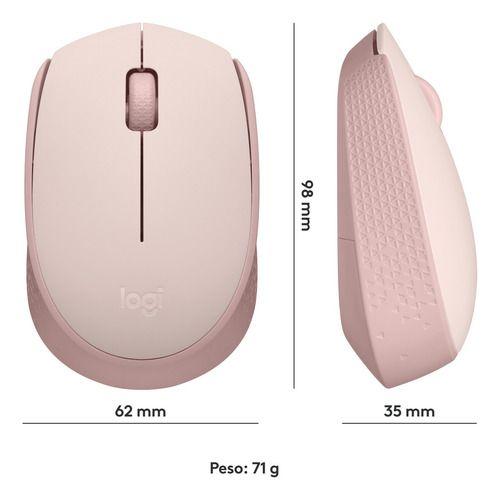 Mouse Inalámbrico Usb Logitech M170 Rosado-3