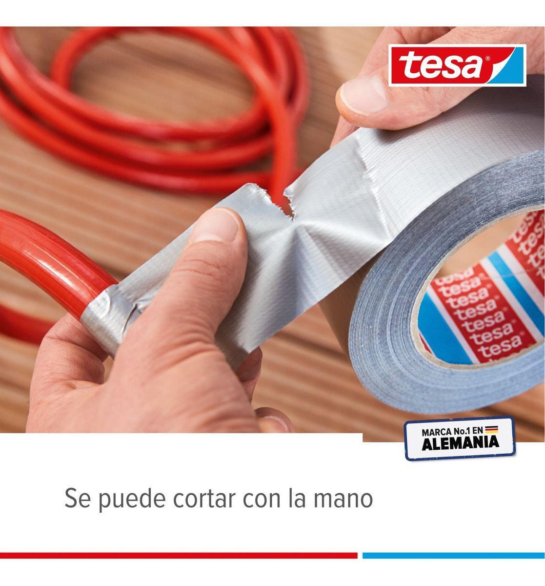 Cinta Duct Tape Tesa Universal Gris 50mt X 50mm Extra Fuerte-2