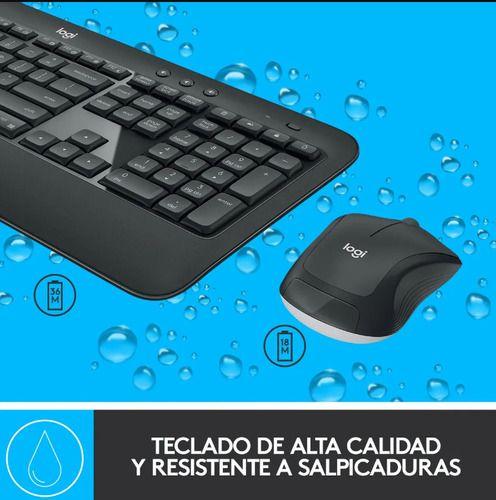Kit Teclado Mouse Y Usb Inalámbrico Español Logitech Mk540-4