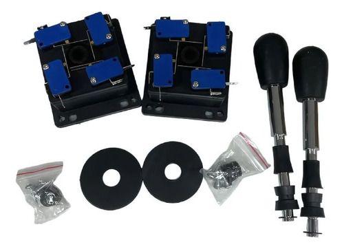 Palancas Arcade Joystick Metal Pack X2 Negro-2