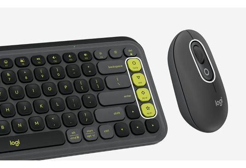 Kit Teclado Mouse Pop Icon Combo Español Logitech Grafito-5