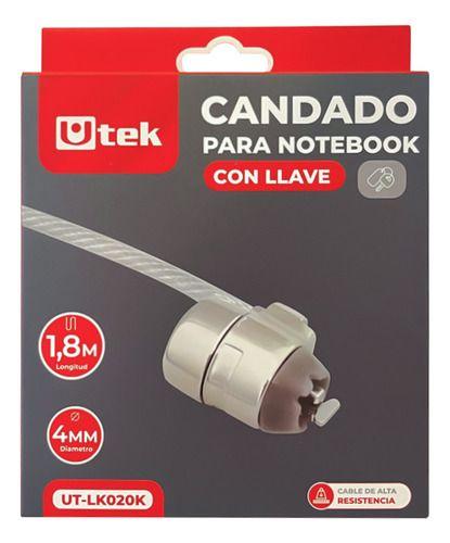 Candado Universal Notebook Llave 1.8 Metros Cable Reforzado-2