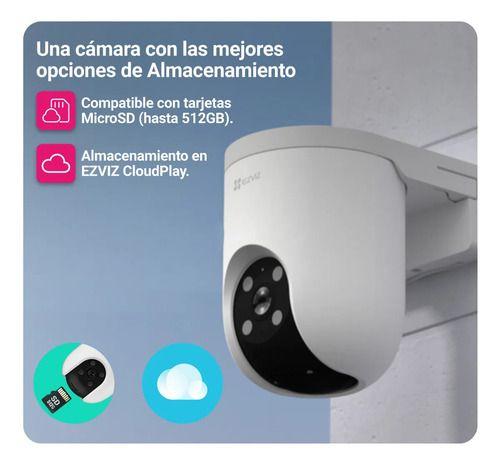 Pack 3x2 Cámara H8c Pro 2k Wifi Pro Visión Nocturna Ezviz Blanco-3