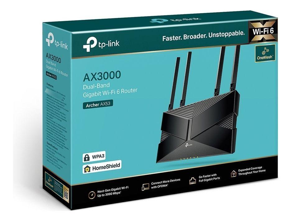 Router Tp-link Gigabit Dual Band Ax3000 Archer Ax53 Negro-4