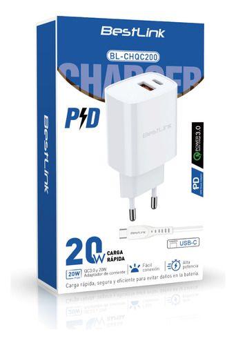 Cargador Dual Usb-c Usb Carga Rápida 20w Certificado Celular-2