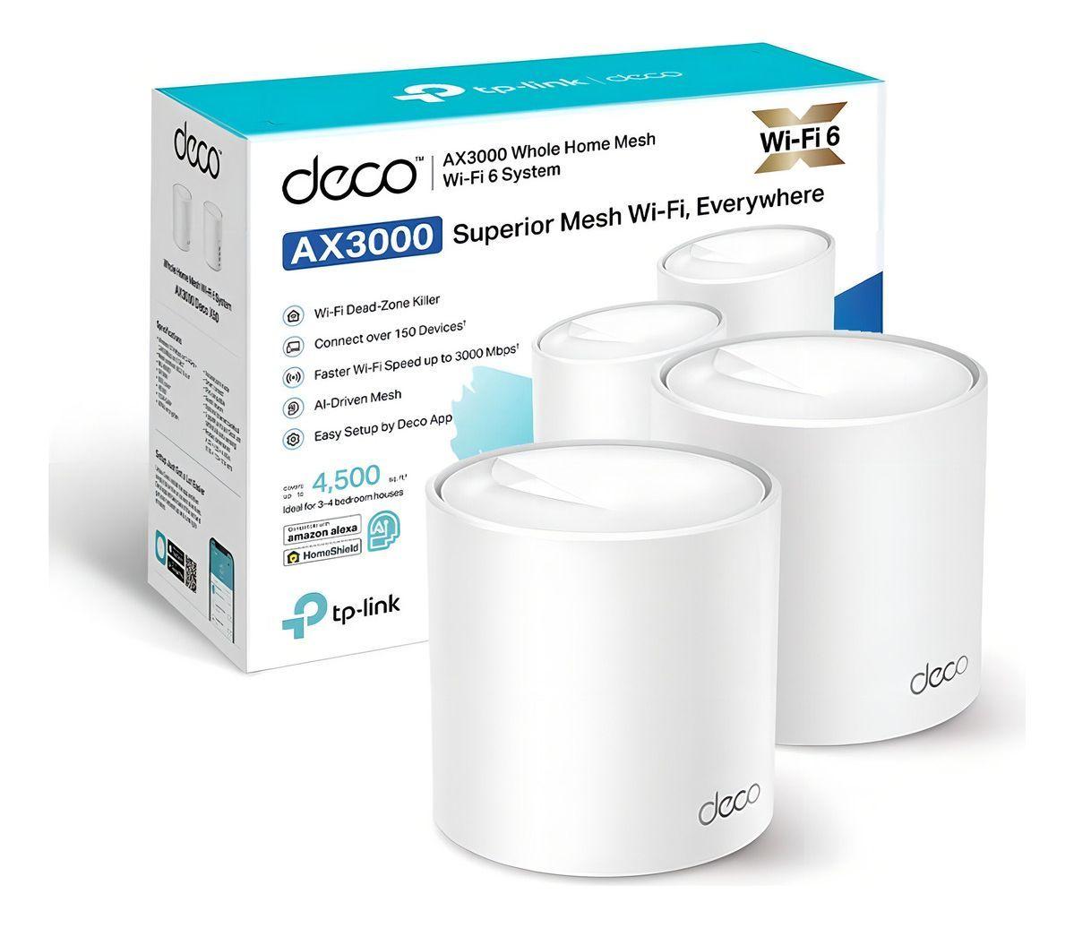 Pack 2 Sistema Wi-fi 6 Mesh Deco X50 Ax3000 Mu-mimo Tp-link-3