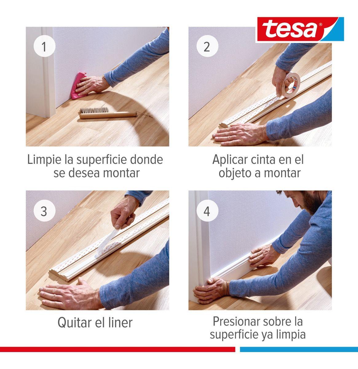 Cinta Doble Contacto Pared Yeso 10 Kg/m 5mx19mm Tesa Power-6