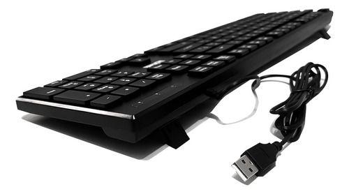 Teclado Alámbrico Usb Multimedia Teclas Slim Ut-kb750-2
