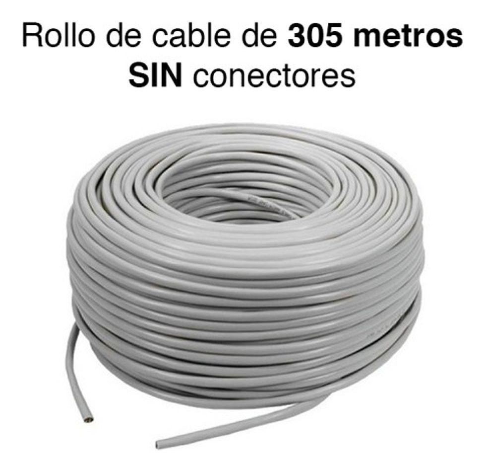 Cable Utp Red Interior Cat5e 305 Mtrs 24 Awg 4x2x0,48mm Cca-3