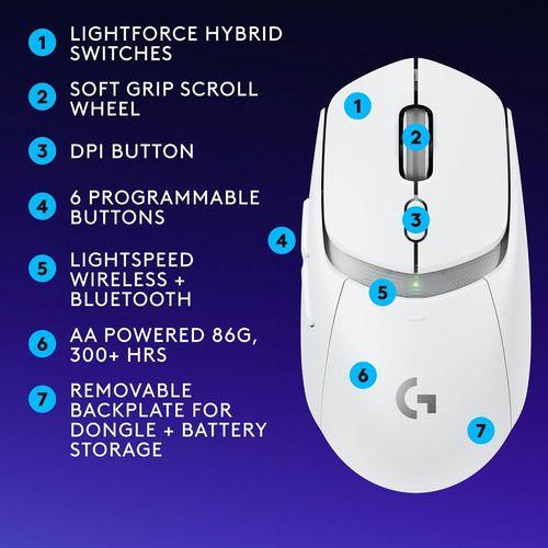 Mouse Gamer Logitech G309 Lightspeed 25600 Dpi Blanco-7