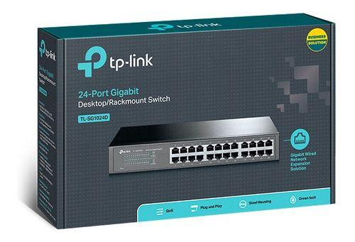 Switch Tp-link Tl-sg1024d Gigabit Rackeable-3