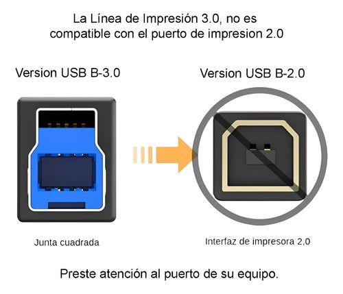 Cable Usb 3.0 A Usb B Para Impresora 1.8 Mts-2