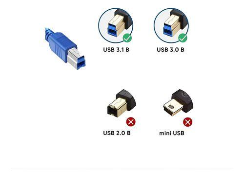 Cable Usb 3.0 A Usb B Para Impresora 1.8 Mts-3