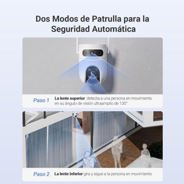 Cámara Panorámica Pt 360 Wifi H9c Dual 2k Exterior Ia Ezviz-3