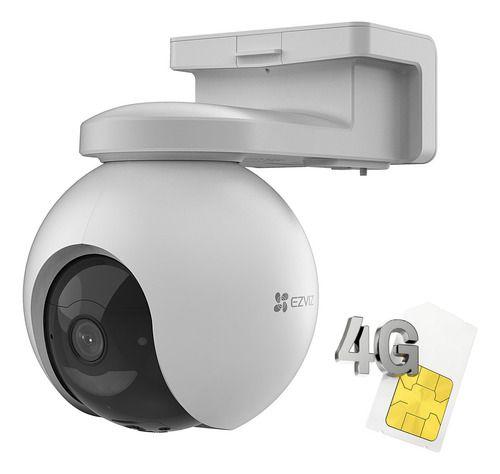 Kit Cámara Seguridad Eb8 4g Batería Y Panel Solar Ezviz Blanco-4