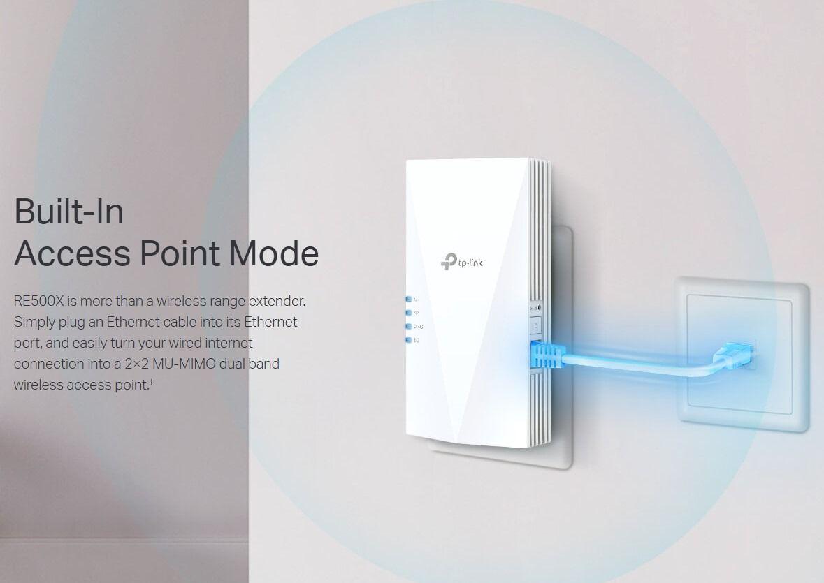 Repetidor Extensor Wifi 6 Dual Band Ax1500 Tp-link Re500x-5