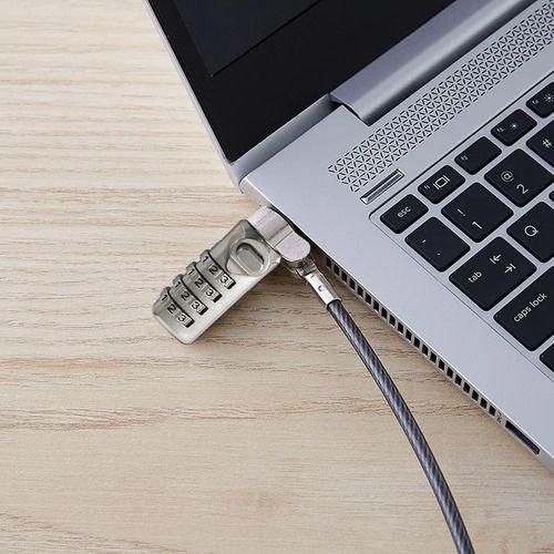 Candado Notebook Slot Nano Con Clave 1.8mt Cable 4mm Fuerte-2