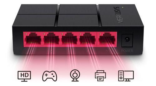 Switch 5 Puertos Gigabit Mercusys Ms105g Serie Desktop-3