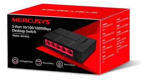 Switch 5 Puertos Gigabit Mercusys Ms105g Serie Desktop-6