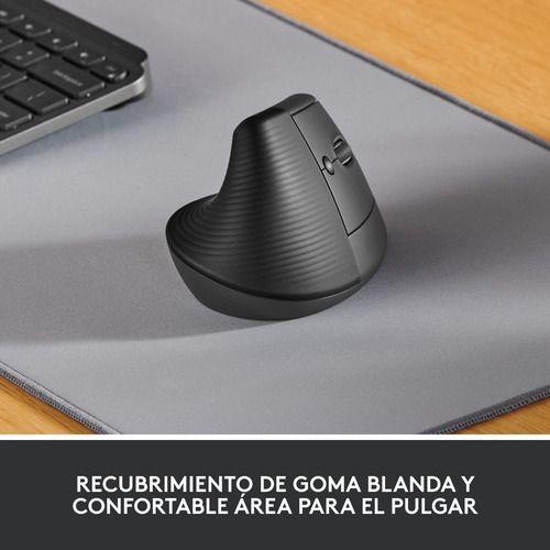 Mouse Vertical Bluetooth Ergonomico Diestro Logitech Grafito-2