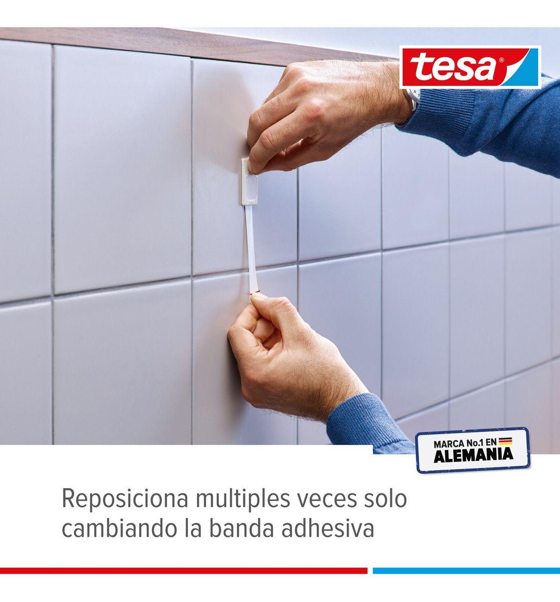 Pack 2 Blíster Clavo Adhesivo Tesa Para Azulejos Y Metal 4kg-4