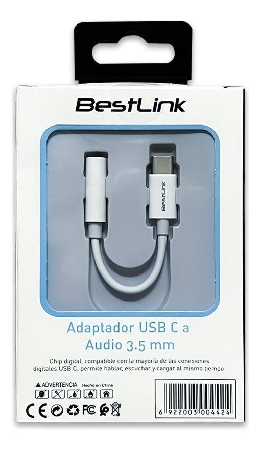 Adaptador Audio Usb Tipo C A Plug Jack 3.5mm Bestlink-4