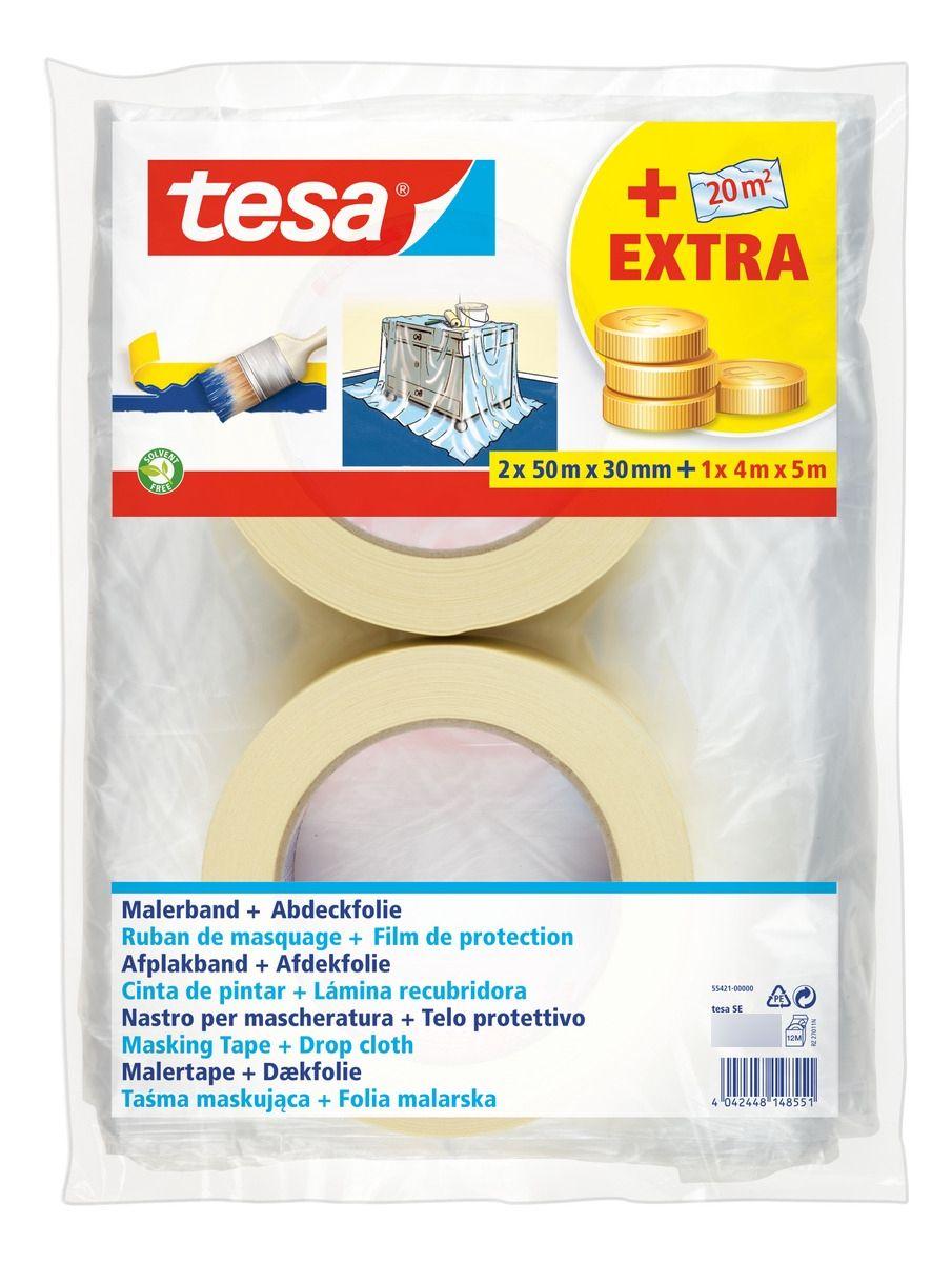 Plastico Protector Pintura Y Masking Economico Tesa-0