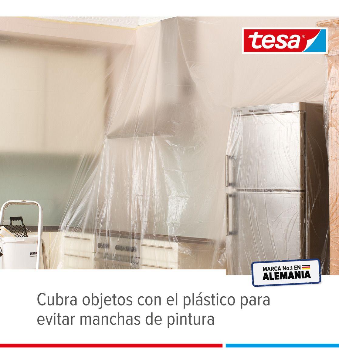 Plastico Protector Pintura Y Masking Economico Tesa-3