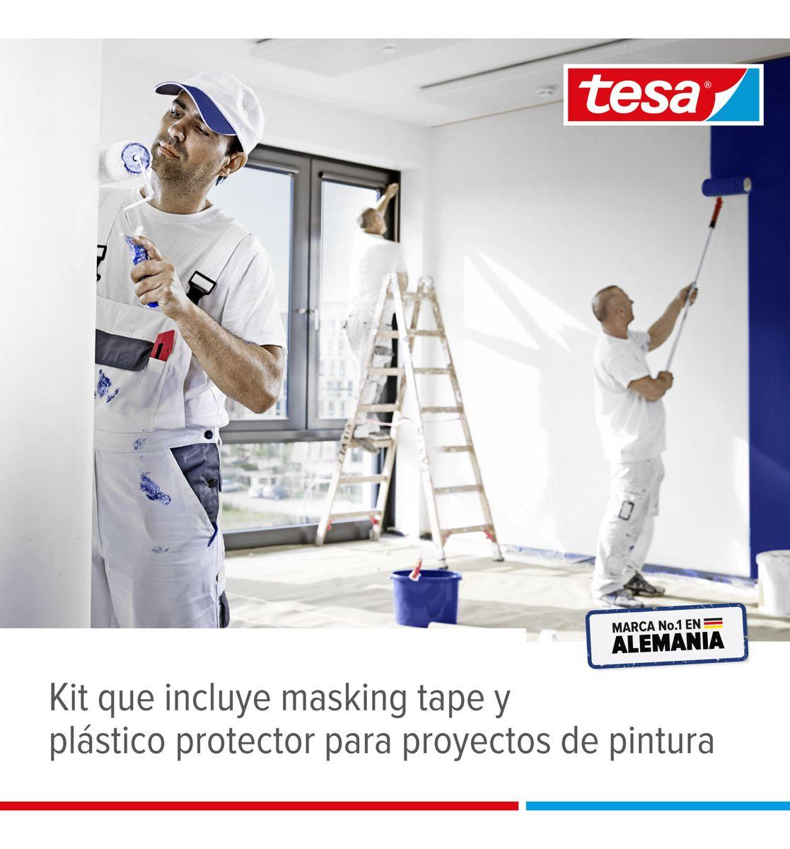Plastico Protector Pintura Y Masking Economico Tesa-4