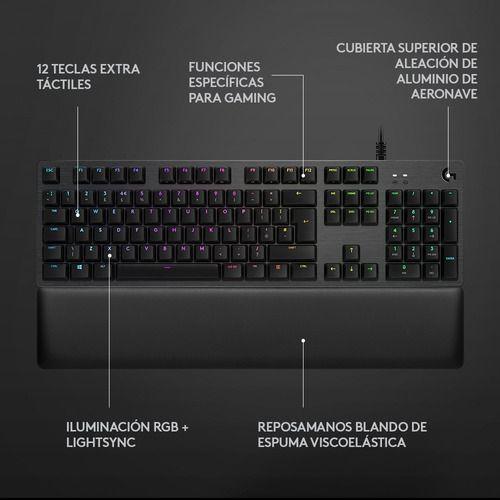Teclado Gaming Mecánico Rgb Logitech G513 Carbón Español-2