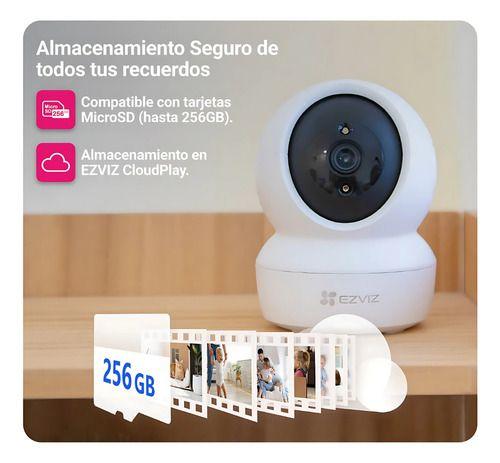 Pack 2x1 Cámara Seguridad Wifi H6c Pro 2k Interior Ezviz Blanco-5