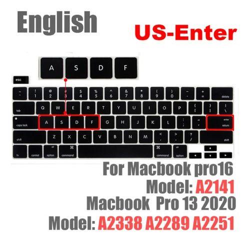 Protector Teclado Mac Ingles Pro 16 New Pro 13.3 M1 Touchbar-3