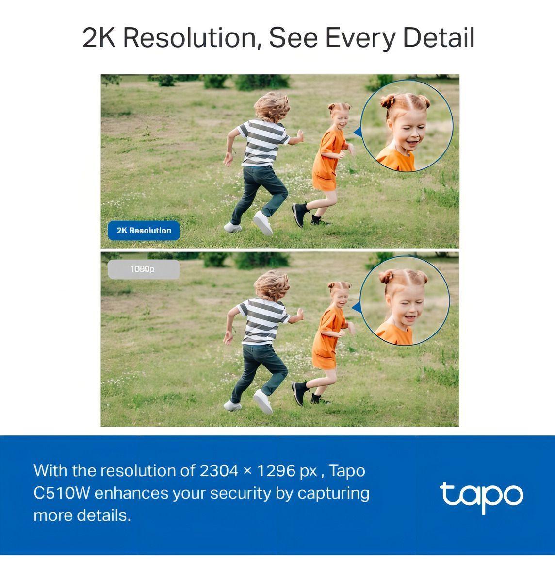 Camara Seguridad Wifi C510w 2k Full Color 360° Exterior Tapo-5