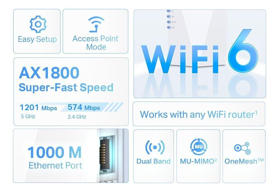Repetidor Extensor Wifi Doble Banda Ax1800 Re600x Tp-link-3