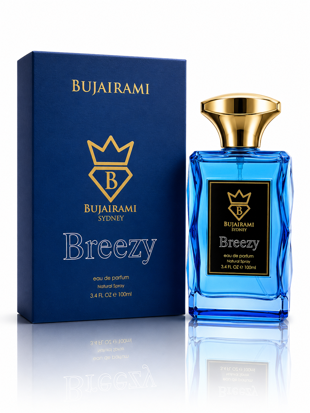 Bujairami Breezy Perfume Hombre Eau de parfum 100 Ml Premium Australiano-0