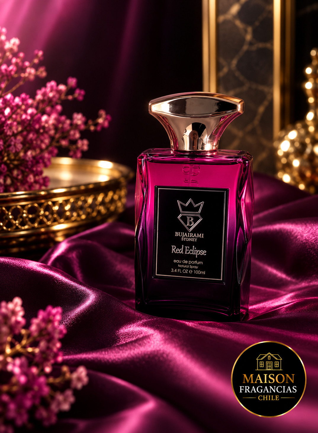 Bujairami Red Eclipse Perfume Unisex Edp 100 Ml Premium Australiano-2