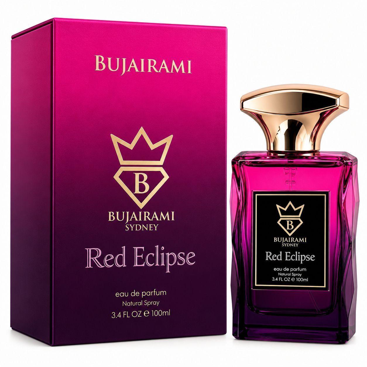 Bujairami Red Eclipse Perfume Unisex Edp 100 Ml Premium Australiano-0