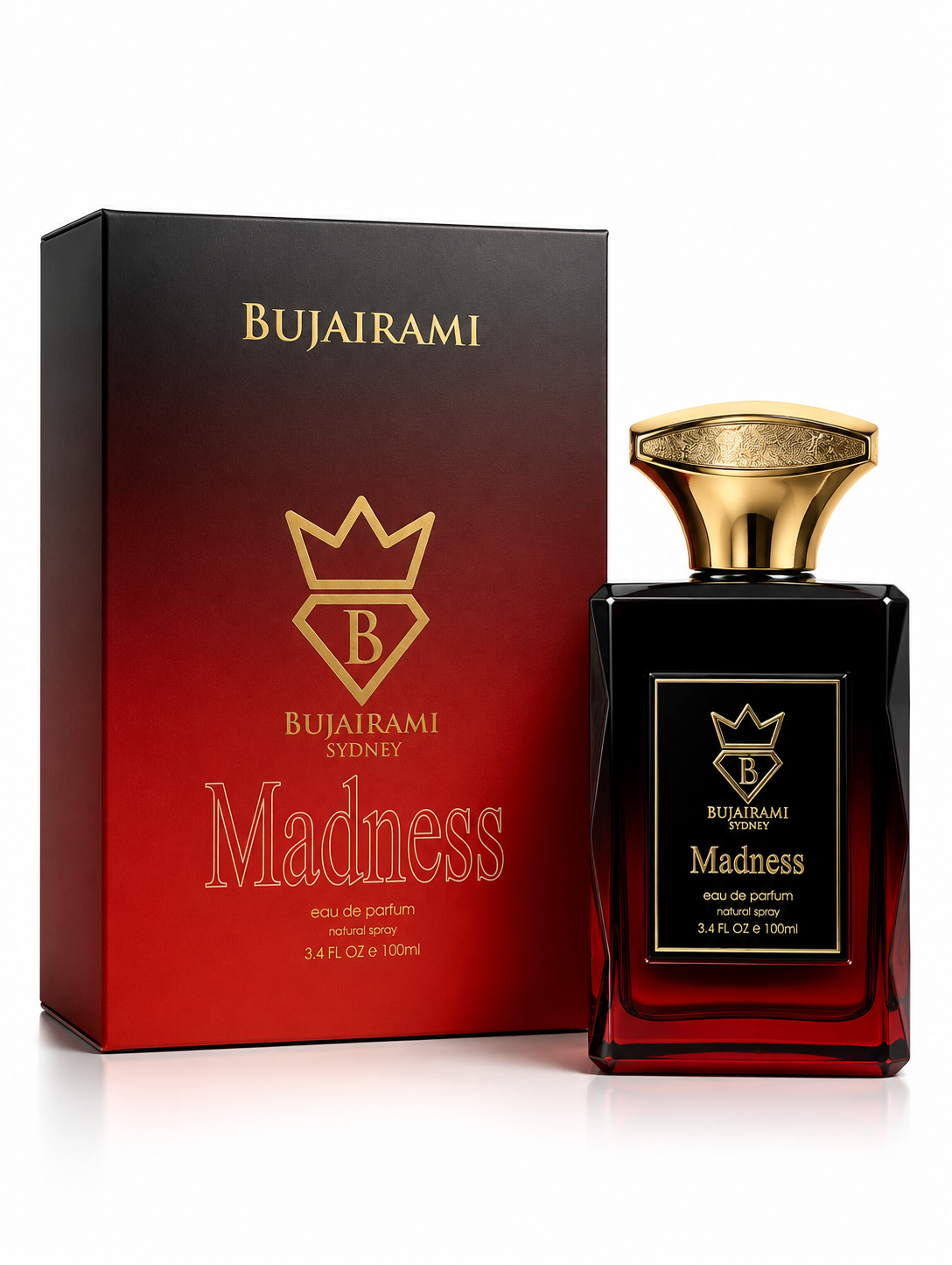 Bujairami Madness Perfume Hombre EDP 100 Ml Premium Australiano-0