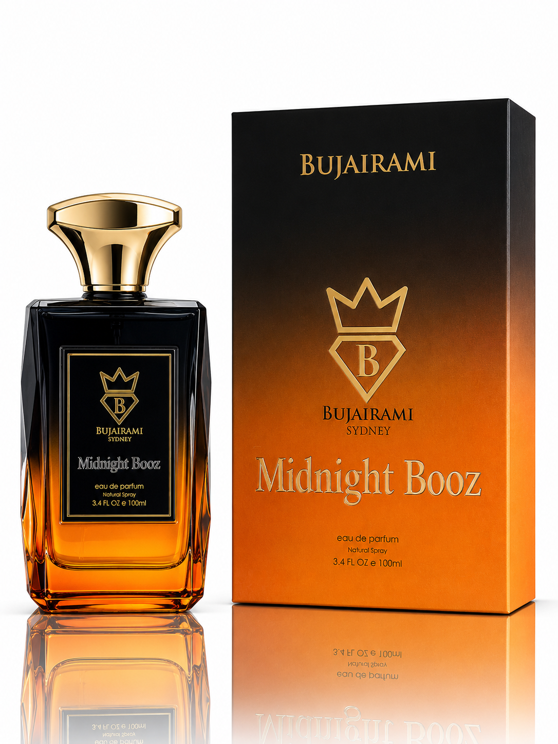Bujairami Midnight Booz Perfume Hombre Edp 100 Ml Premium Australiano-0