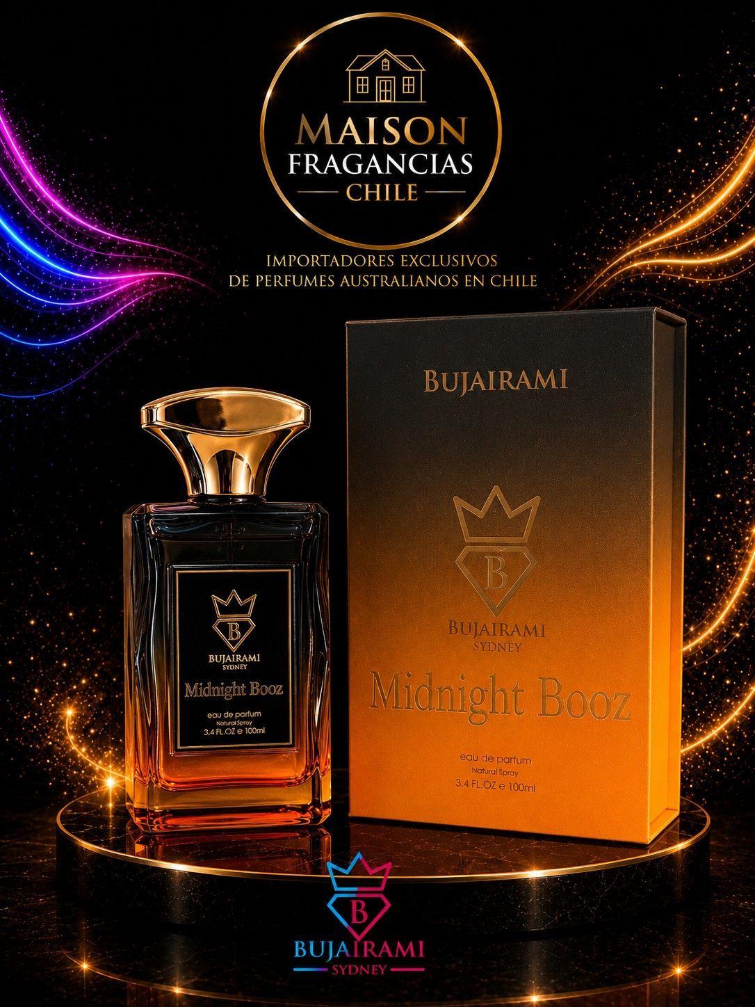 Bujairami Midnight Booz Perfume Hombre Edp 100 Ml Premium Australiano-1