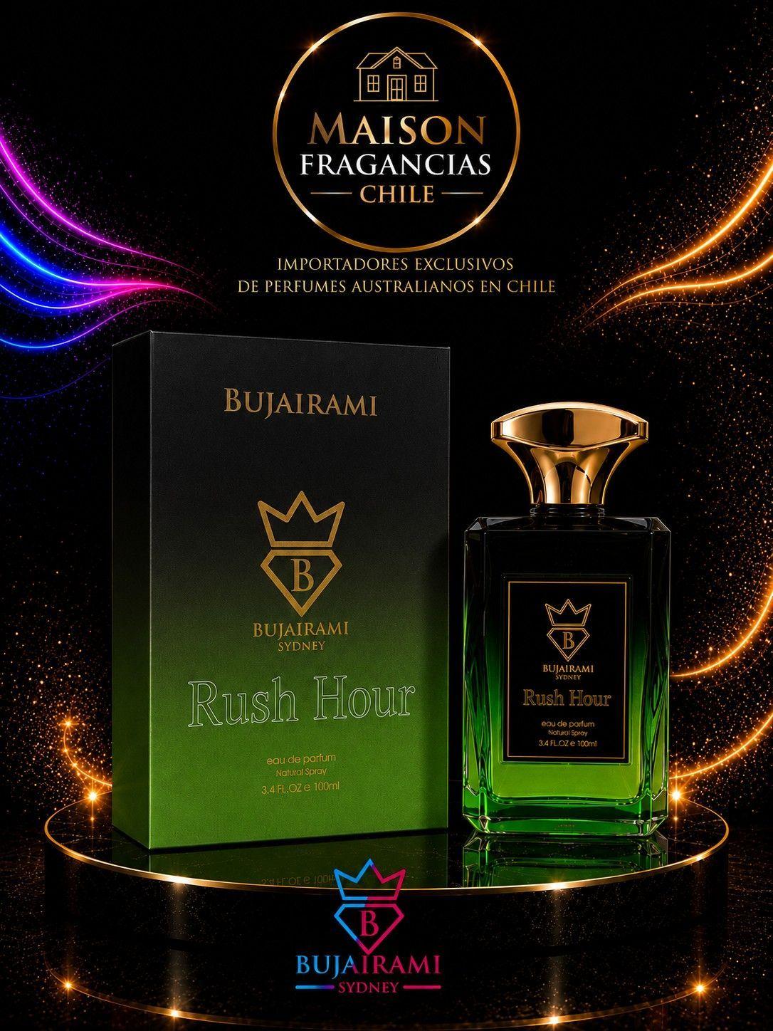 Bujairami Rush Hour Perfume Hombre Edp 100 Ml Premium Australiano-1